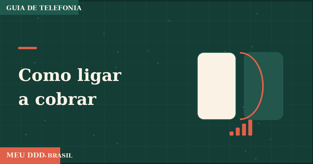 Ilustração editorial de dois telefones unidos por uma chamada a cobrar.