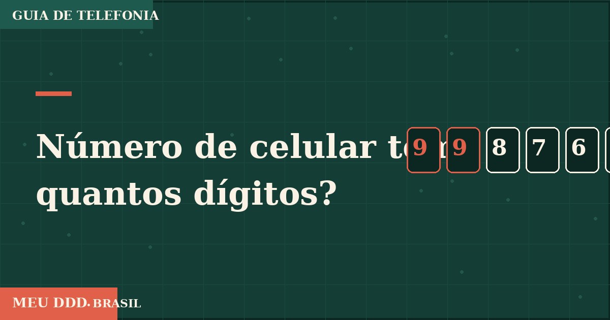 Ilustração editorial de um smartphone com sequência de nove dígitos.